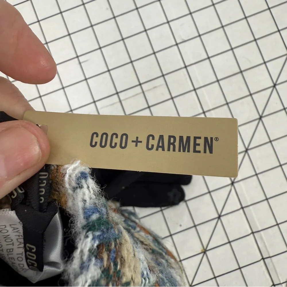Coco + Carmen colorful Tweed plaid touchscreen Gloves OS